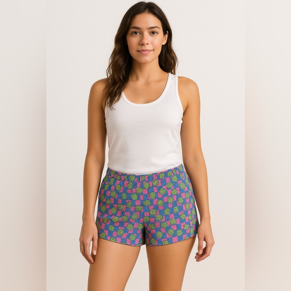 Chubbies Women’s Pineapple Print Lounge Shorts Size Large‎ Pink Yellow